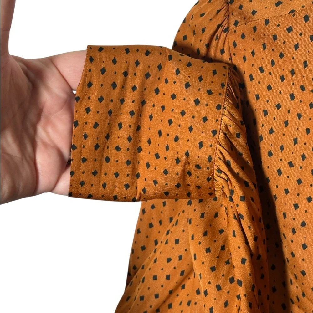 Free People Show‎ Stoppin Blouse NWT Flowy Long Sleeve Fall Boho Size Medium